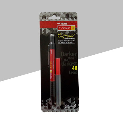 Camlin Supreme 2.0 mm Pencil – Super Dark Lead for Bold Writing (Pack of 1)