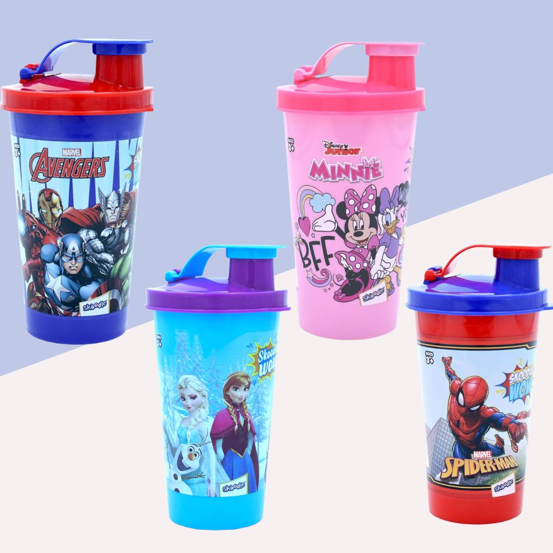 Skoodle Disney Frozen Tumbler Cup with Clay - Cute Water Bottle (Pack of 1)