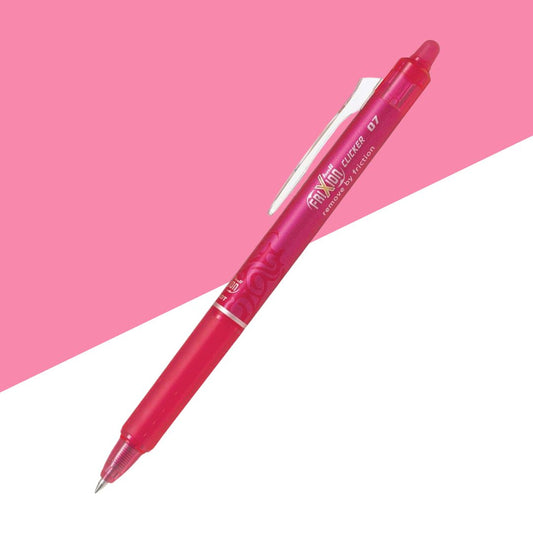 Pilot Frixion Clicker Erasable Roller Ball Pen – Coral Pink( Pack of 1 )