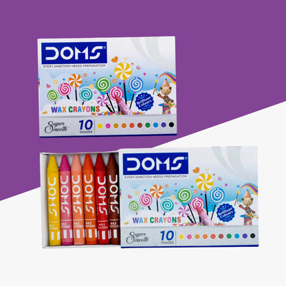 Doms Wax Crayon Small (Pack Of 10 )