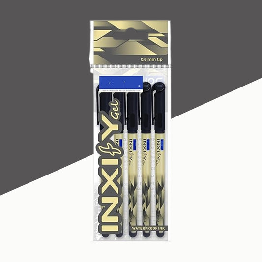 (5 Pcs.) Doms Inxify Waterproof Gel Pen- Black