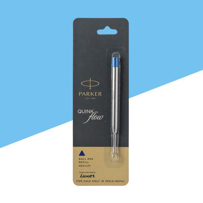Parker Quink Flow Ball Pen Refill – Blue Ink Smooth Writing (Pack of 1)