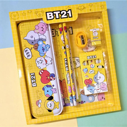 BTS BT21 Stationery Combo Set: Complete Your School Supplies with Style - Topperskit LLP