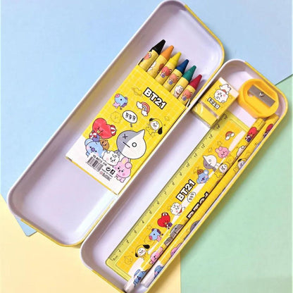 BTS BT21 Stationery Combo Set: Complete Your School Supplies with Style - Topperskit LLP