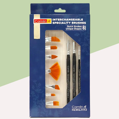 Camel Specialty Brushes Interchangeable Set: Versatile Tools for Artistic Expression - Topperskit LLP