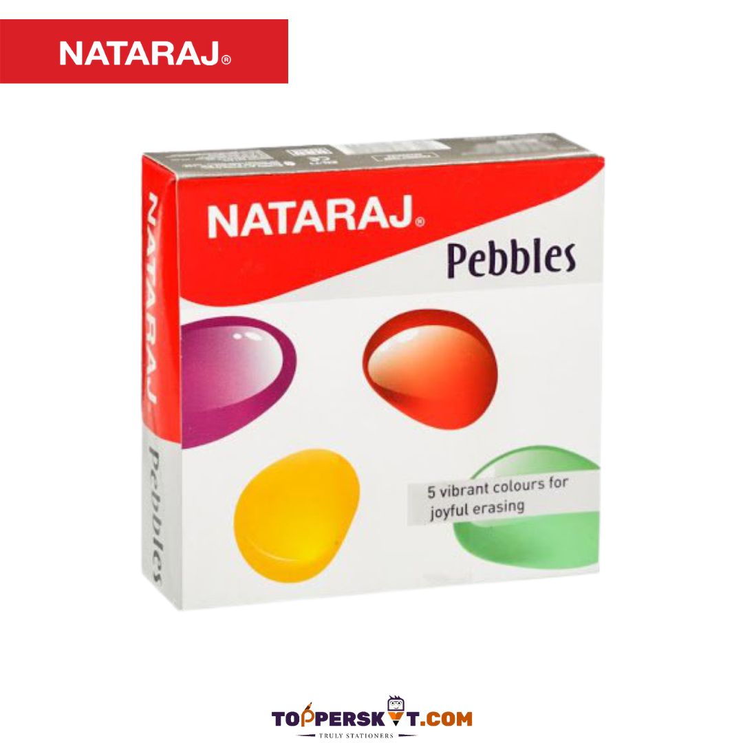 Nataraj Pebbles Eraser: Effortless Erasing ( Pack Of 20 ) - Topperskit LLP