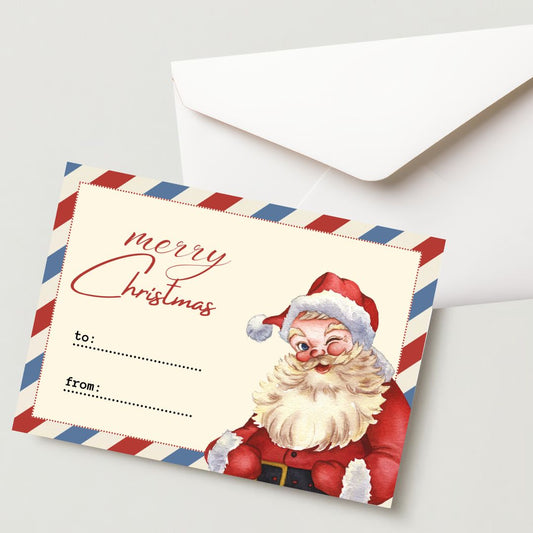 Christmas Greeting Card- 300 GSM Paper with Envelope (Pack of 1)