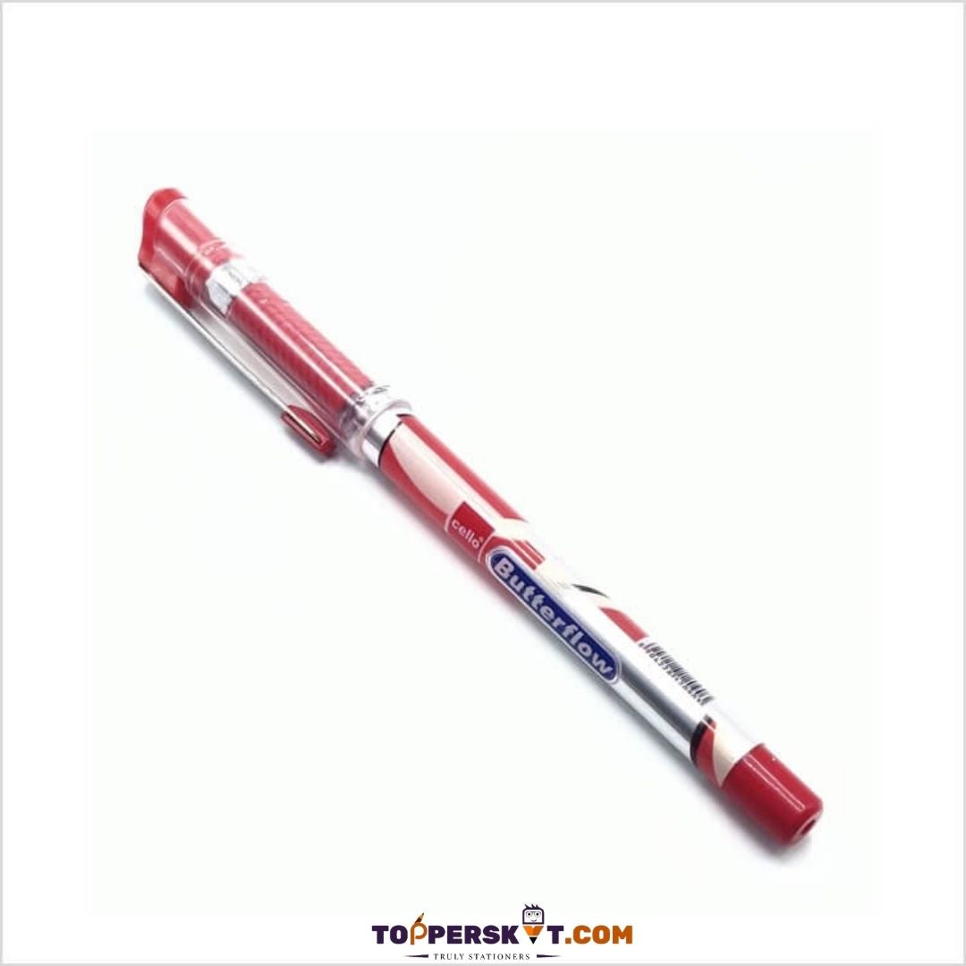 Cello Butterflow Simply Ballpoint Pen – Red Pack of