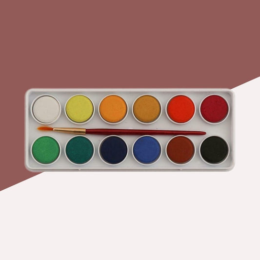 Camel Water Color Cakes: Vibrant Shades for Effortless Painting ( Pack Of 12 ) - Topperskit LLP