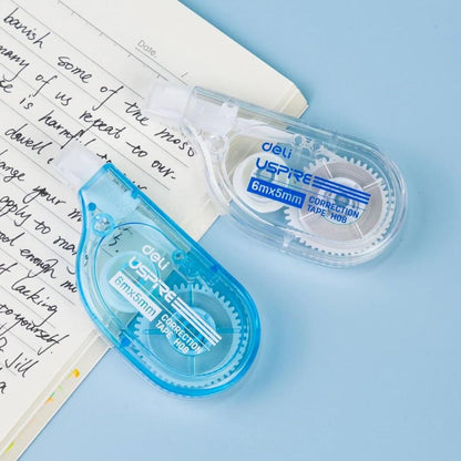 Deli Uspire Correction Tape : Precision Correction ( Pack of 1 ) - Topperskit LLP