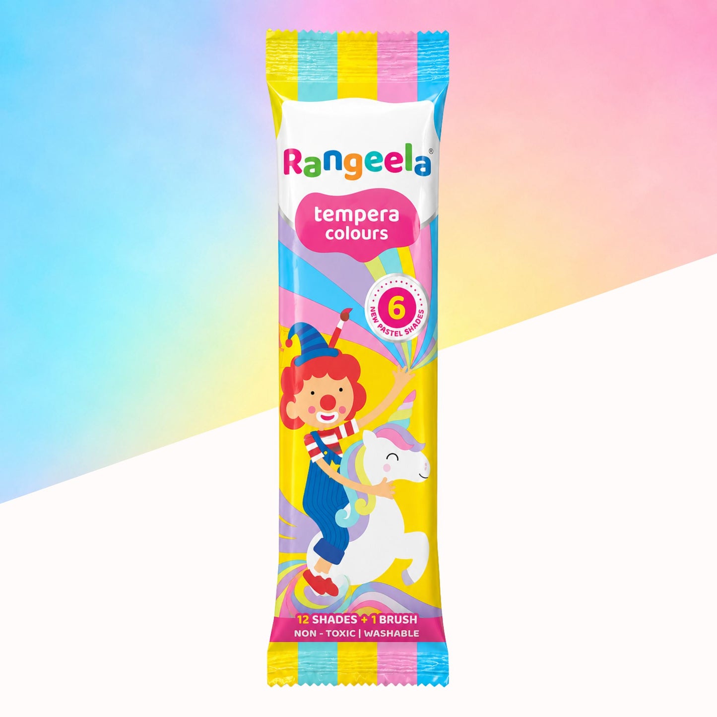 Rangeela Tempera Watercolor New Pastel Colors, (Set Of 12)