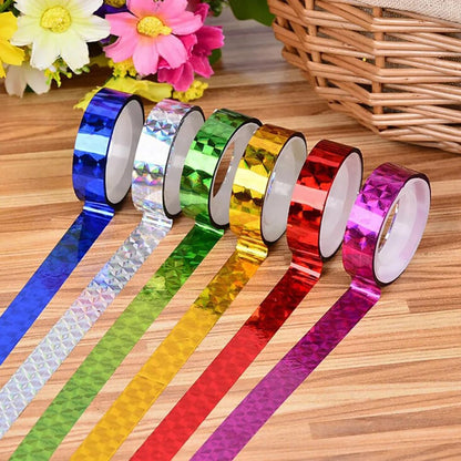 Coloured Sparkle Tape – 1/2 Inch : Vibrant Adhesive Brilliance for Creative Projects (Pack of 36 ) - Topperskit LLP