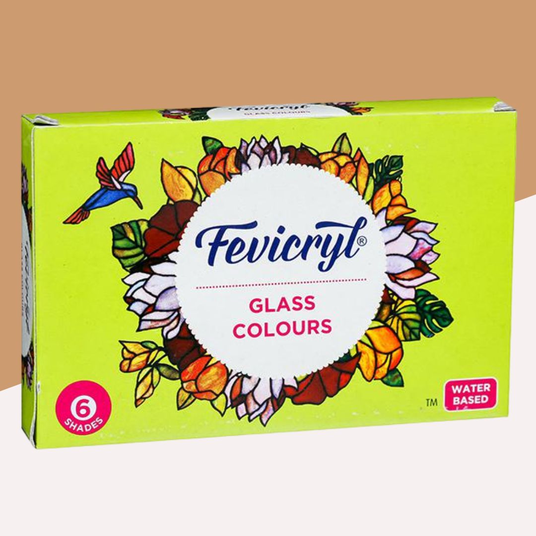 Fevicryl Glass Colours - Unlock Your Creative Potential : (Pack of 6) - Topperskit LLP