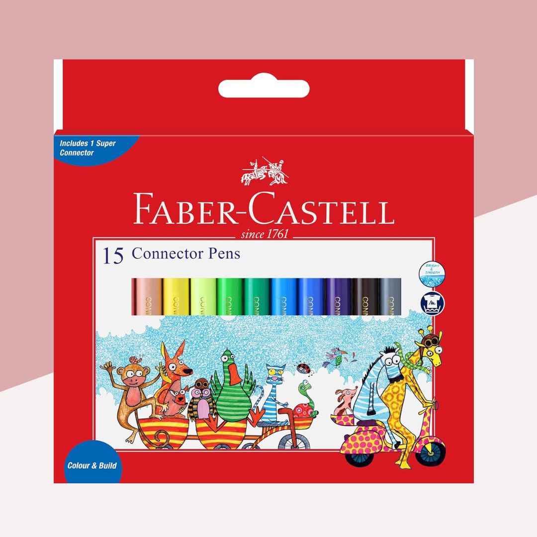 Faber-Castell Connector Sketch Pen : Unleash Your Creative Potential (Pack of 15 ) - Topperskit LLP