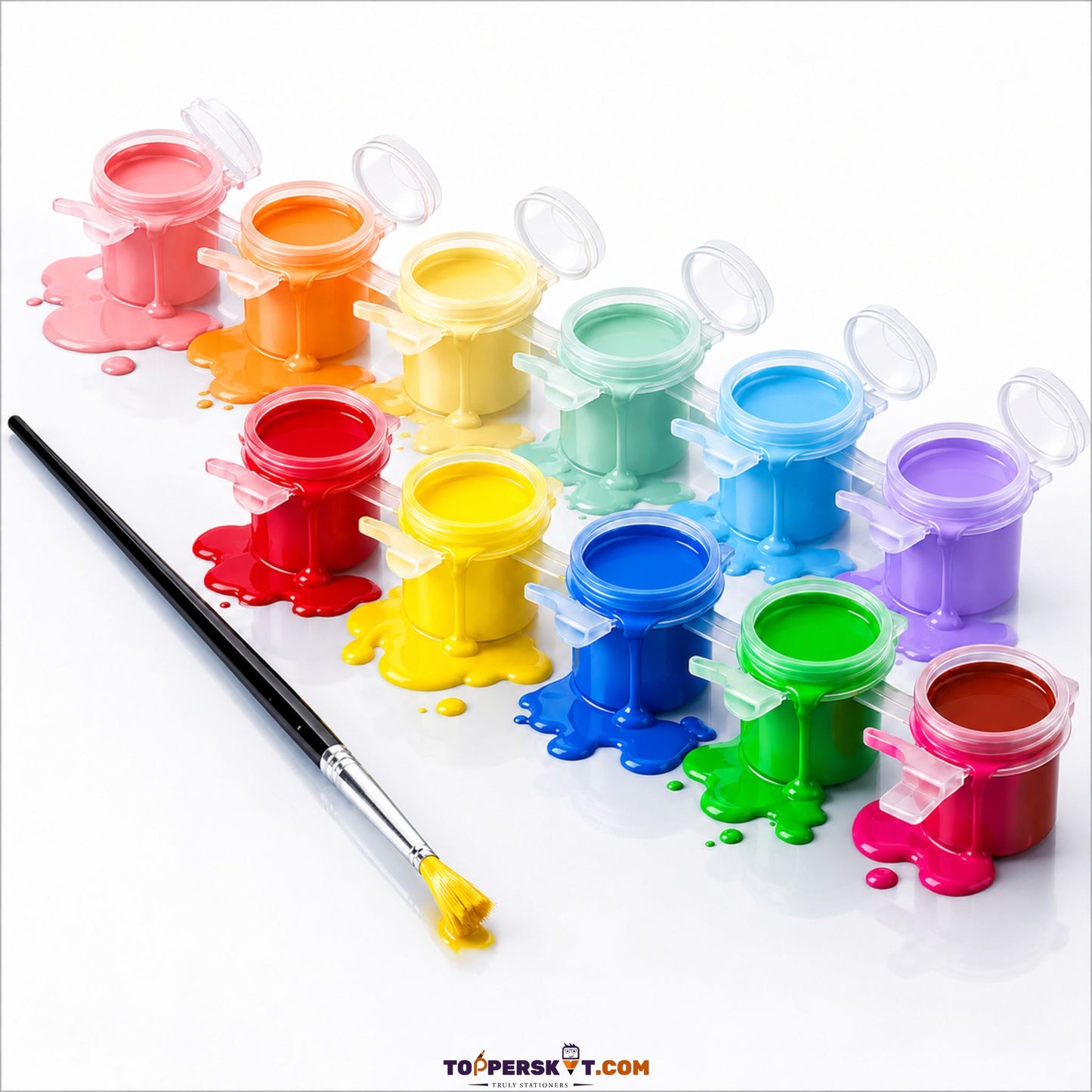 Rangeela Tempera Watercolor New Pastel Colors, (Set Of 12)
