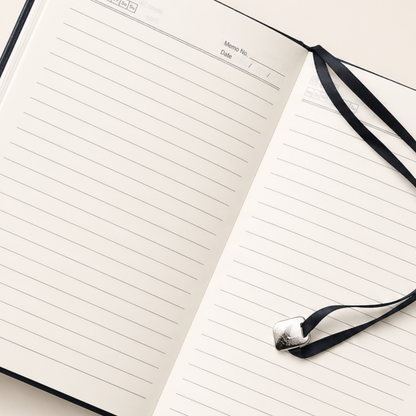 Premium Dual Color Textured Hard Cover Single Line Notebook ( Pack of 1 )