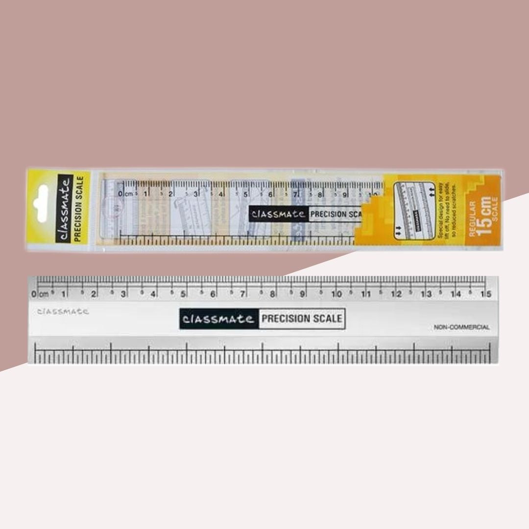 Classmate Precision Regular Ruler - 15cm: Your Tool for Precision and Accuracy ( Pack Of 1 ) - Topperskit LLP