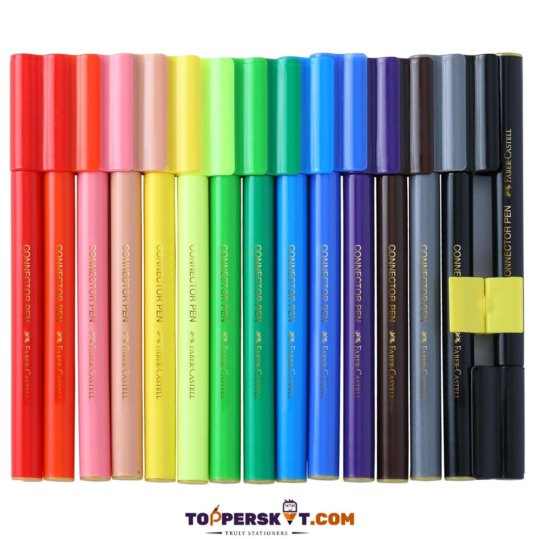 Faber-Castell Connector Sketch Pen : Unleash Your Creative Potential (Pack of 15 ) - Topperskit LLP