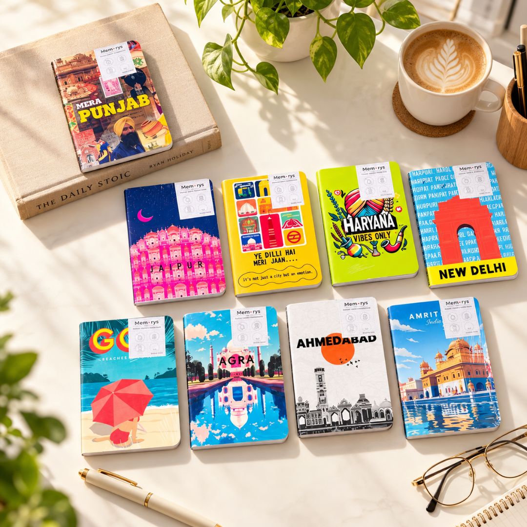 Memorys Travel Series A6 Notebook Assorted Cover