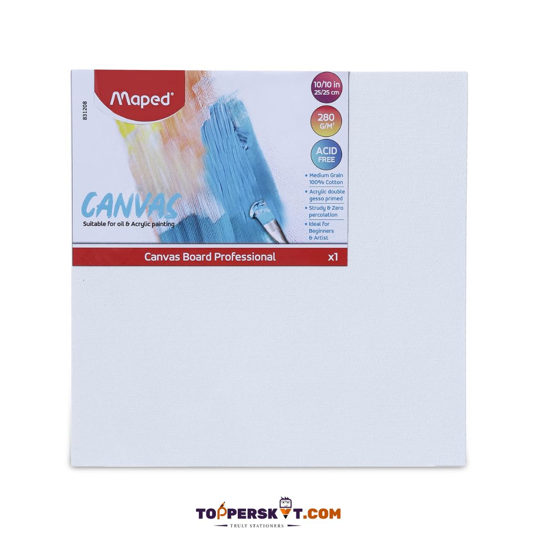 Maped Canvas Board - 10 x 10 (Pack of 1)