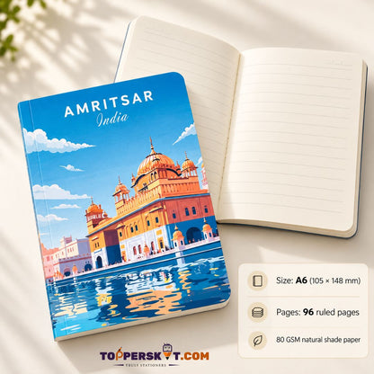 Memorys Travel Series A6 Notebook Open Pages