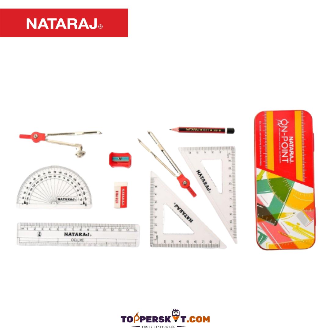 Nataraj On Point Geometry Box: Precision and Excellence at Your Fingertips ( Pack Of 1 ) - Topperskit LLP