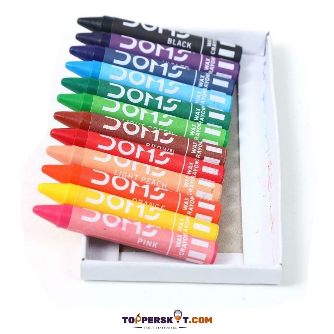 Doms Wax Crayon Small: Vibrant Shades for Creative Expression ( Pack Of 12 ) - Topperskit LLP