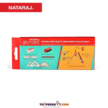 Nataraj On Point Geometry Box: Precision and Excellence at Your Fingertips ( Pack Of 1 ) - Topperskit LLP