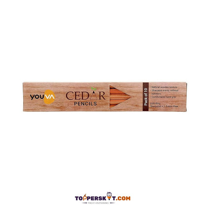 Navneet Yuva Cedar Pencils: Elevate Your Creative Experience ( Pack Of 10 ) - Topperskit LLP