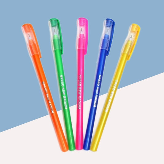 Use & Throw Ball Pen  – Blue: Convenience in Every Stroke ( Pack of 5 ) - Topperskit LLP