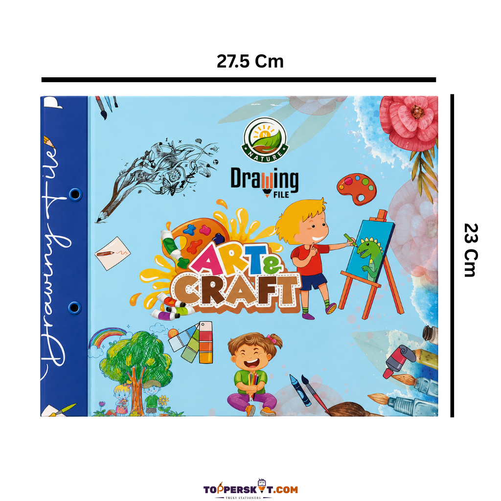 Art & Craft Drawing File for Kids  (Pack of 1)