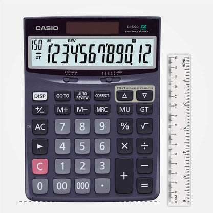 Casio DJ120D Desktop Calculator – Efficient 12-Digit Calculation Companion ( Pack of 1 ) - Topperskit LLP