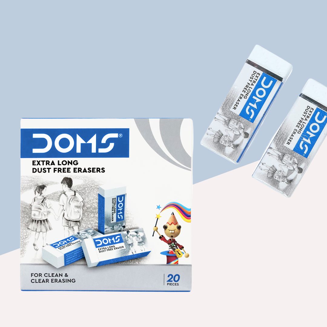 Doms Extra Long Dust Free Eraser ( Set Of 5 ) – Topperskit LLP
