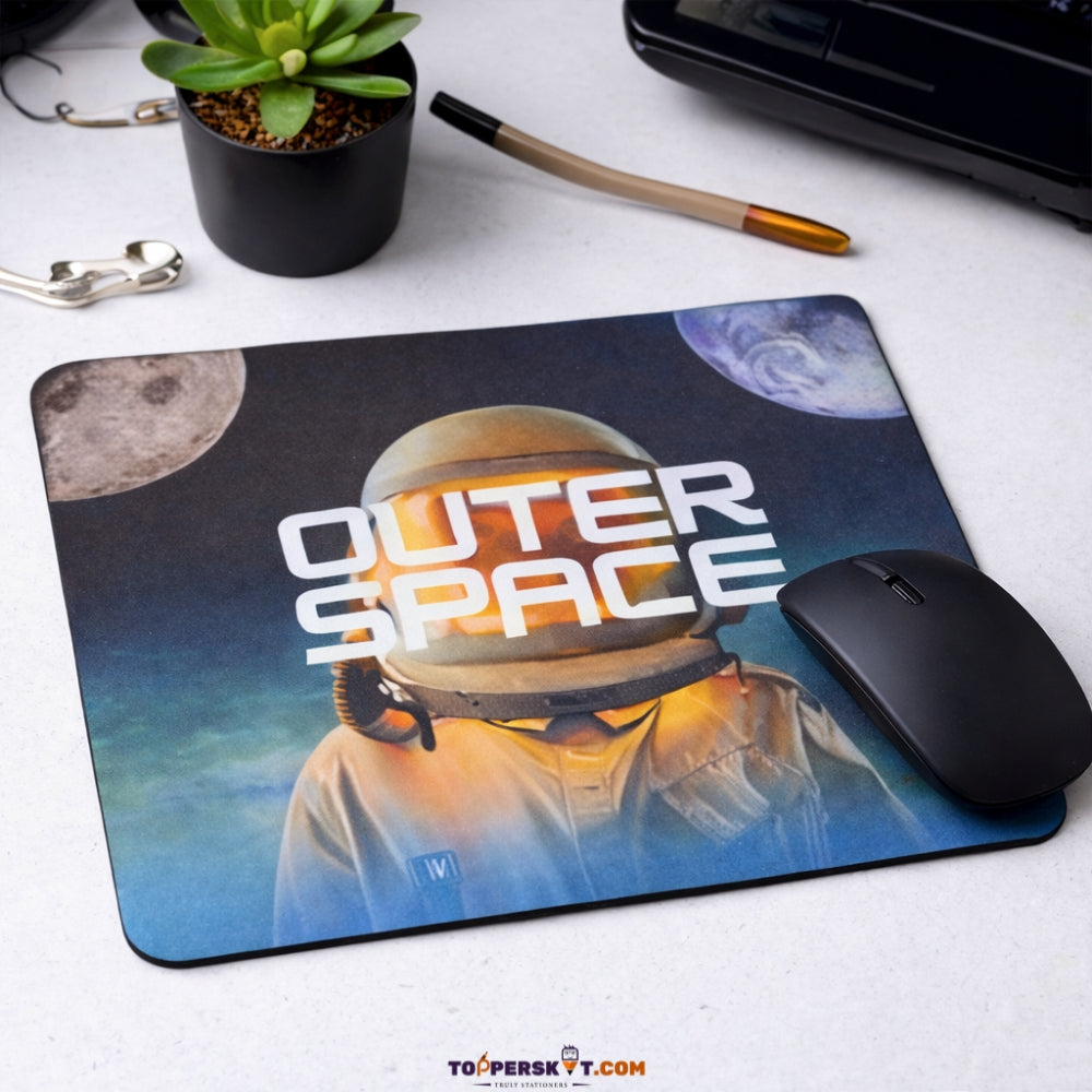 Outer Space Design Mouse Pad – Foldable With Vibrant Colors (Pack of 1)
