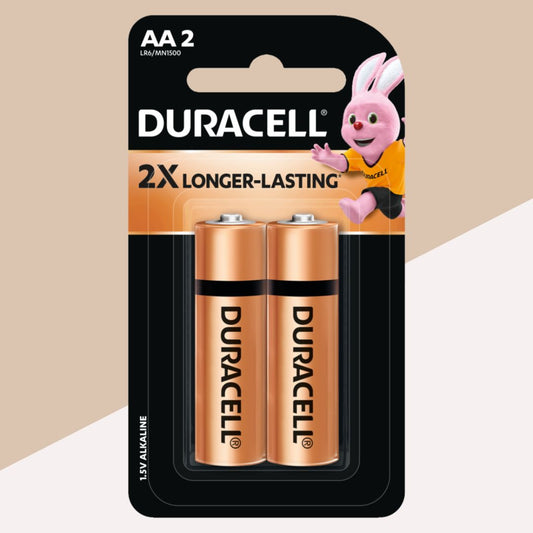 Duracell AA Batteries: 2X Longer Lasting Power for Extended Device Performance ( Set of 2 ) - Topperskit LLP