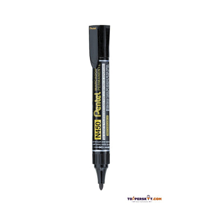 Pentel N450 Permanent Marker – Black Ink (Pack of 1)