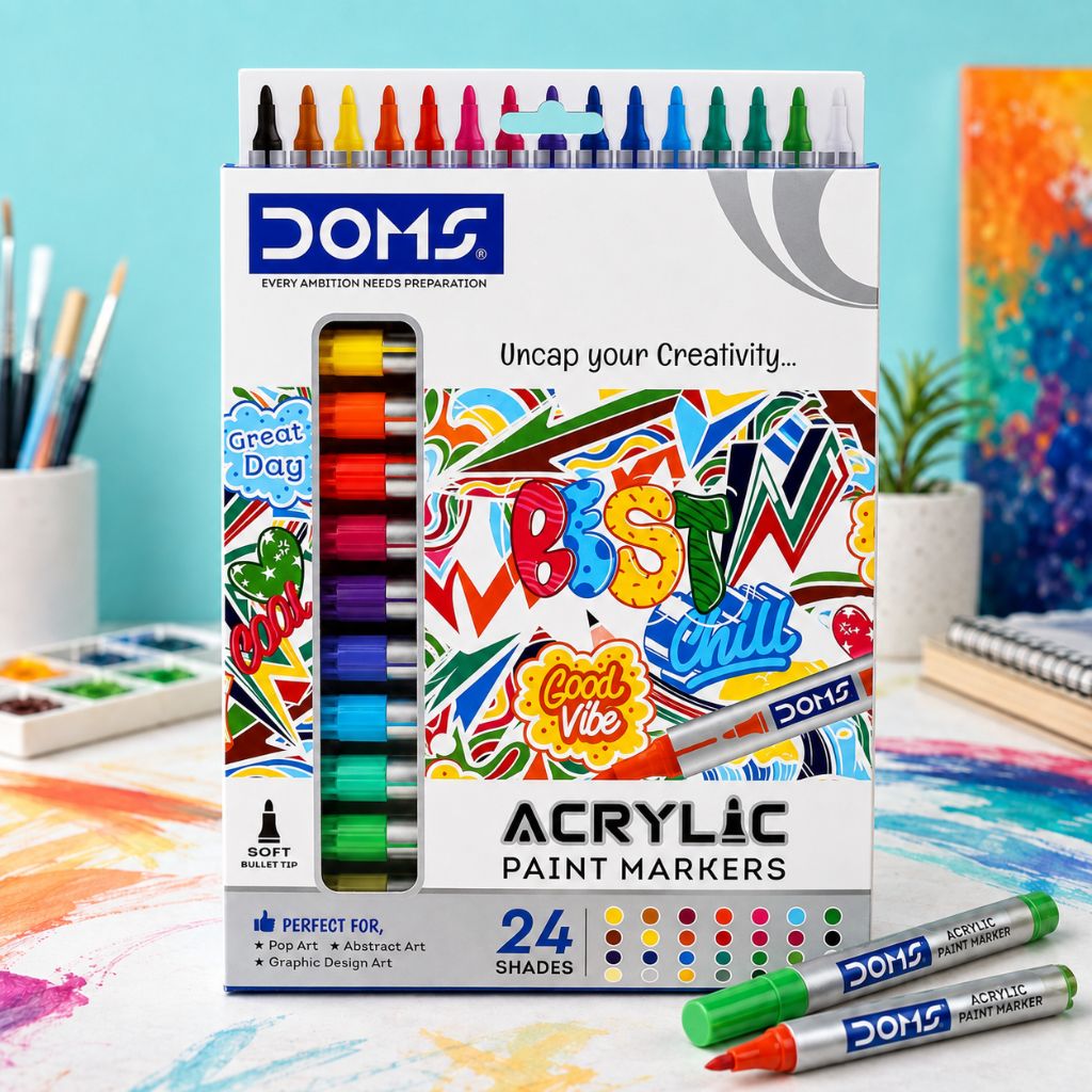 Doms Acrylic Paint Marker Set Multicolour - Image 1