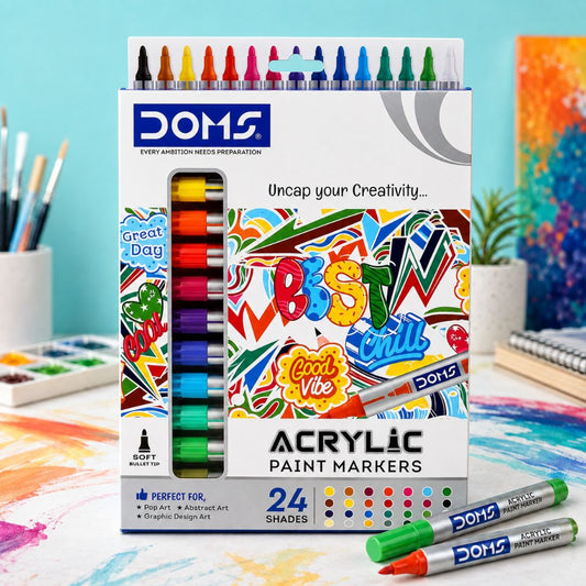 Doms Acrylic Paint Marker Set Multicolour - Image 1