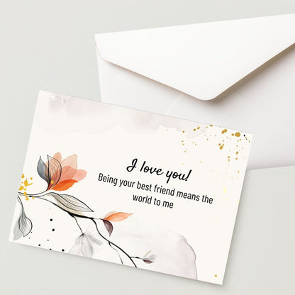 Premium  Propose Card - 300 GSM Cold Pressed Paper (Pack of 1)