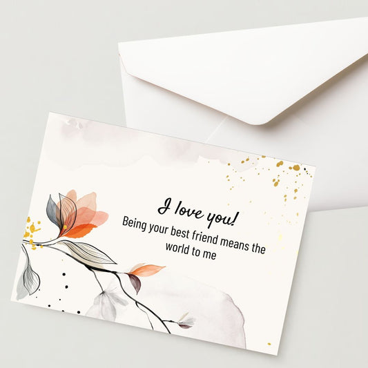 Premium  Propose Card - 300 GSM Cold Pressed Paper (Pack of 1)