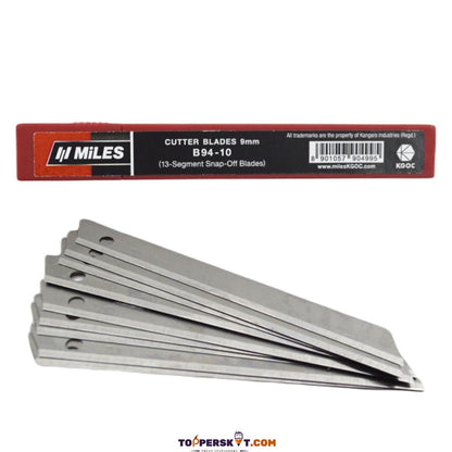 Miles Cutter Blades, 9mm (Pack of 1)