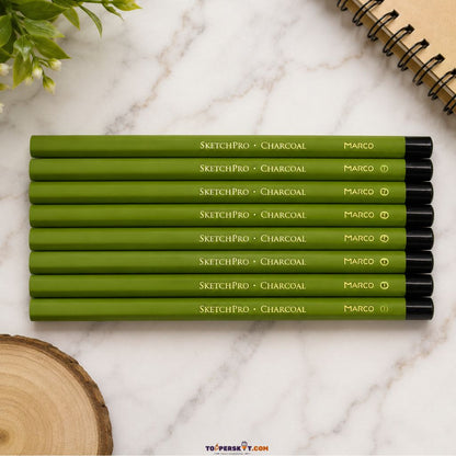 Marco SketchPro  Charcoal Pencils  – Soft (Pack of 8)