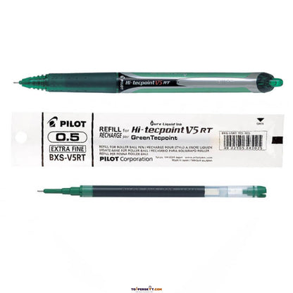Pilot Hi-Tecpoint V5 RT 0.5 mm Refill - Green (Pack Of 1)