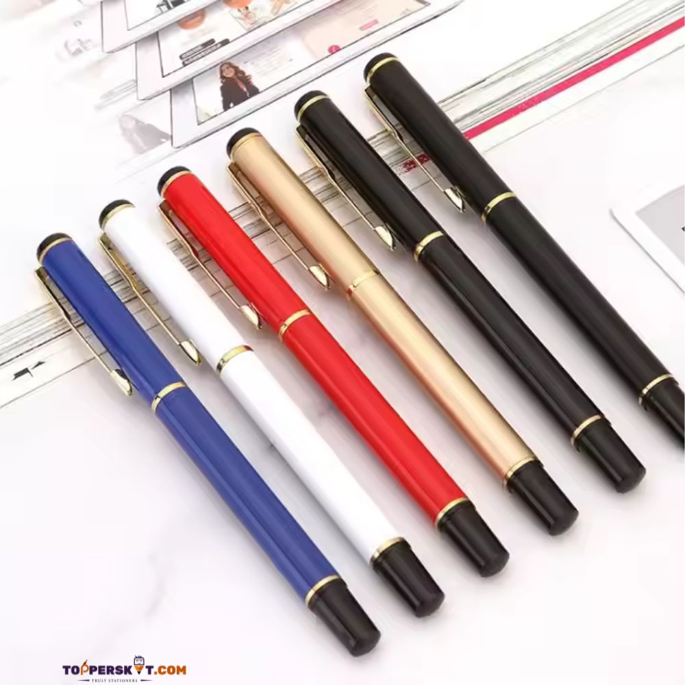 Exquisite Metal Roller Ball Pen Premium Customizable Corporate Gift -Blue Ink (Pack of 1)