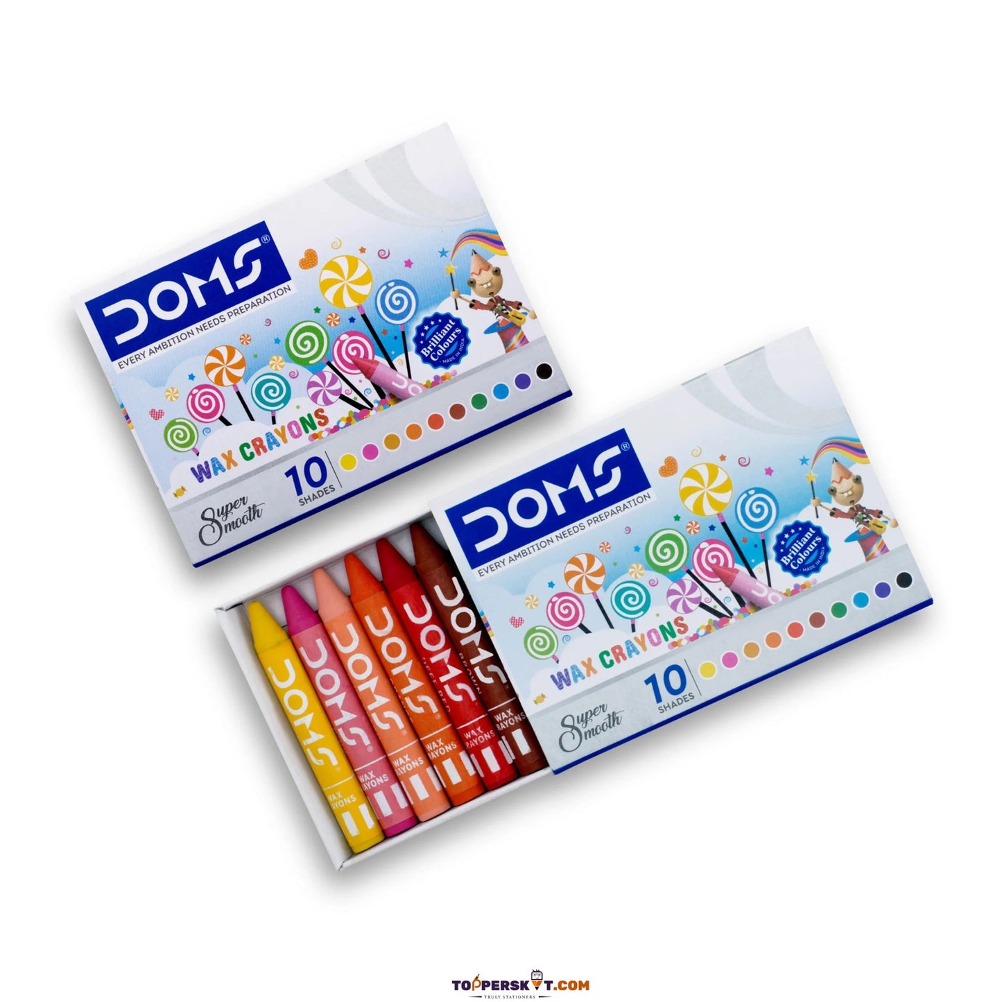 Doms Wax Crayon Small (Pack Of 10 )