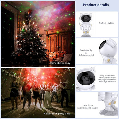 Astronaut Galaxy Projector – Starry Night Light & Space Buddy Room Lamp (Pack of 1)