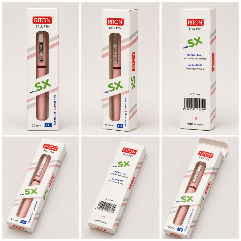 RITON Ball Pen India SX Red - Side View