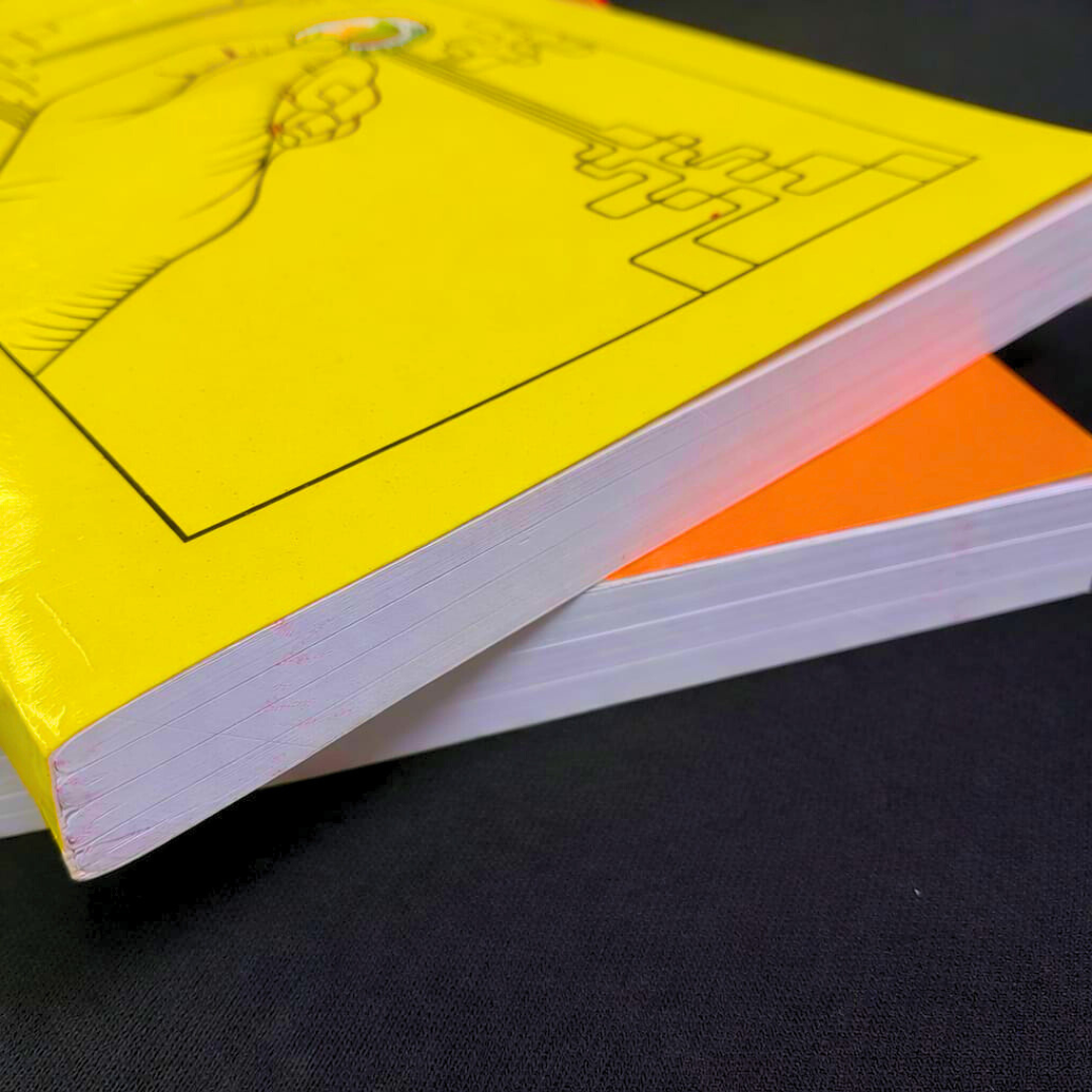 (2 Pcs.) Nature A4 Semi-Rough Single Line  Register – 368 Pages Each (736 Pages Total)