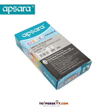 Apsara Stripes Eraser - Multicolour ( Pack Of 1 ) - Topperskit LLP