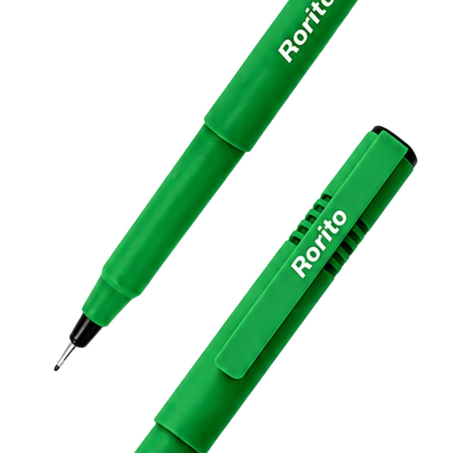 Rorito Fiber Point Gel Pen – Green ( Pack of 1 )